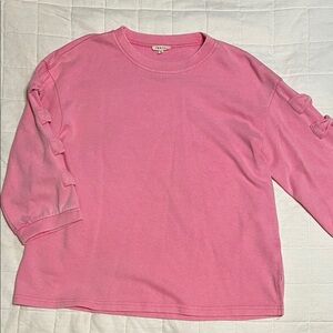 JODIFL Vibrant Pink Blouse with Sleeve Bows